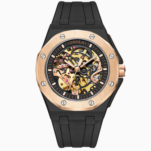 Reloj Automático para Hombre con Correa de Silicona Resistente al Agua - Image 2