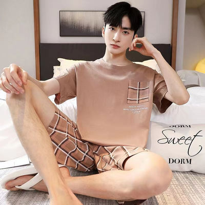 Conjunto Veraniego Hombre Estilo Coreano Manga Corta Holgado - Image 16