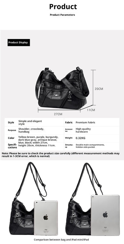 Bolso de Hombro de Doble Capa para Mujer Madura – Colección Otoño Invierno - Image 33