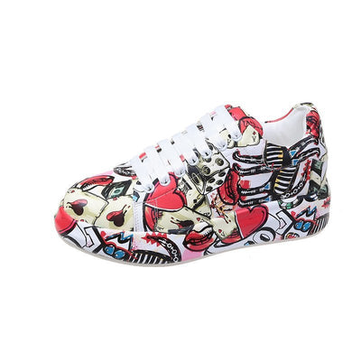 Tenis Plataforma Casual para Mujer con Diseño Pintado - Image 4
