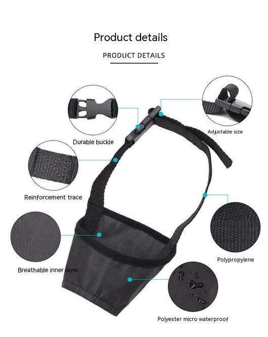 Bozal Antiladridos Impermeable para Perros - Control Suave y Seguro - Image 14