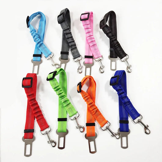 Arnés de Seguridad Ajustable para Perros en Auto con Cuerda Elástica Reflectante - Image 15
