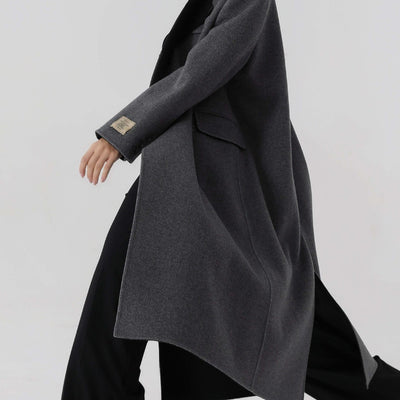 Abrigo Suelto Oversize con Solapa de Arma - Image 14