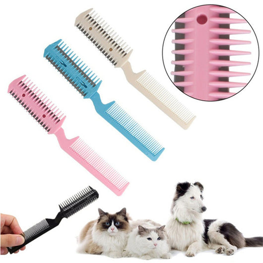 Peine Deslanador Doble para Mascotas con Cuchilla Integrada - Image 5