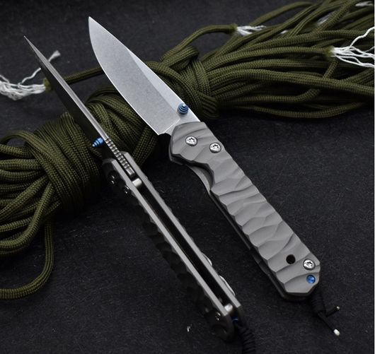 Cuchillo Plegable Táctico Damascus de Acero Inoxidable para Camping y Supervivencia - Image 3