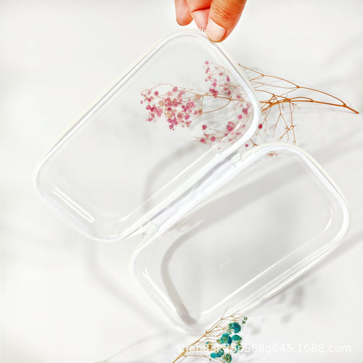 Estuche Transparente Ultracompacto con Cierre para Lápices y Accesorios - Image 5