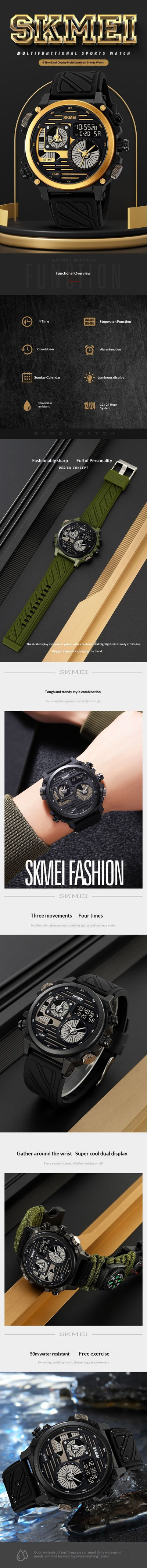 Reloj Deportivo Multifunción Resistente al Agua con Paracord para Aventuras - Image 15