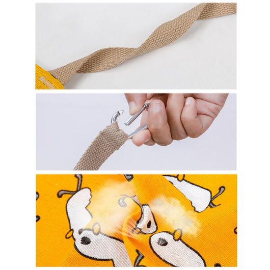 Hamaca Colgante para Gatos de Algodón y Lino Transpirable - Cama Resistente Multicolor con Gancho - Image 5