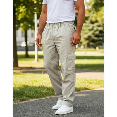 Pantalones Casuales Multibolsillos Hombre - Corte Recto Versátil - Image 4
