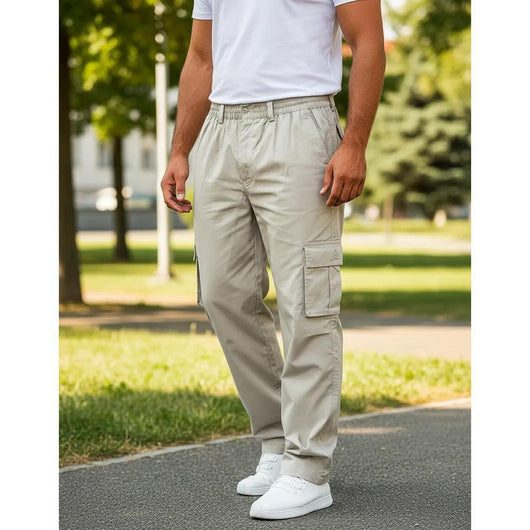 Pantalones Casuales Multibolsillos Hombre - Corte Recto Versátil - Image 4