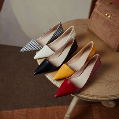 Zapatos de Tacón Medio Punta Afilada Stiletto Elegantes - Image 6