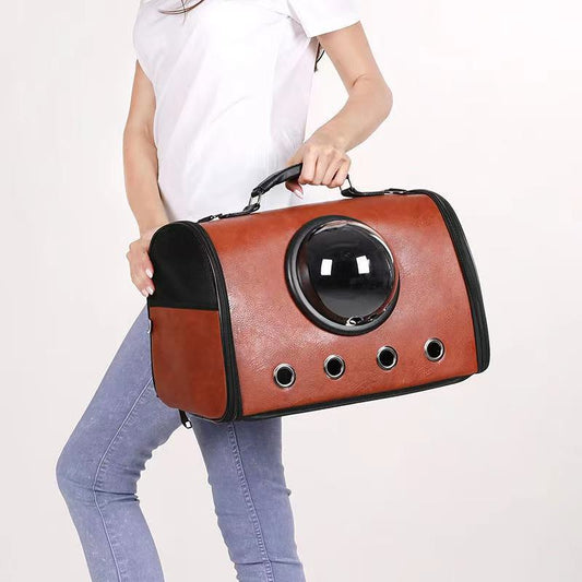 Bolsa Transportadora Transparente Impermeable para Mascotas