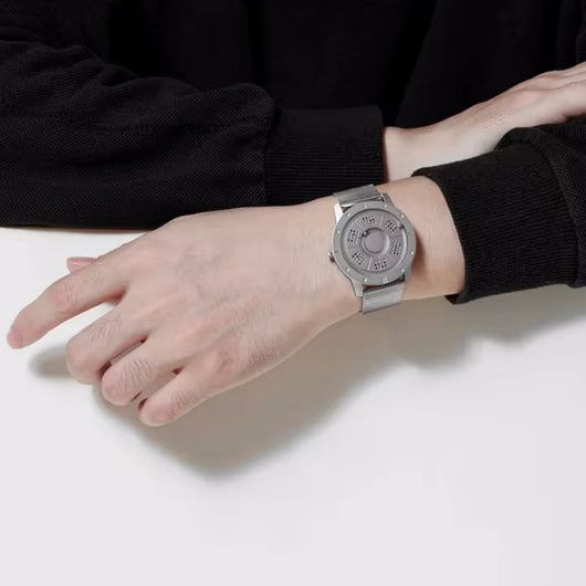 Reloj Deportivo de Acero Azul con Movimiento de Cuarzo
