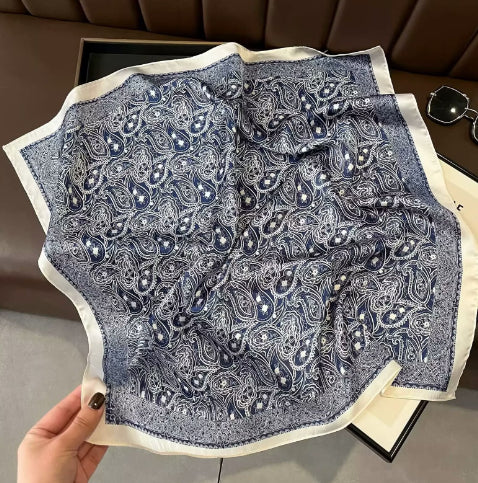 Pañuelo de Seda Artificial Cuadrado Versátil - Elegancia para Cualquier Ocasión - Image 2