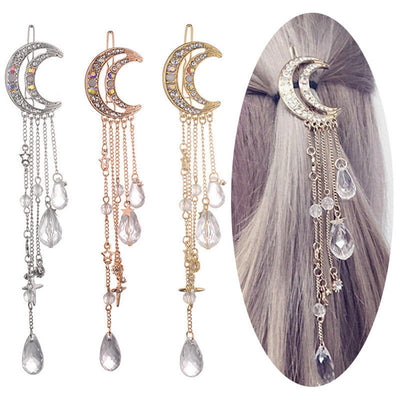 Clip para Cabello Pentagrama con Borla Luna - Image 3