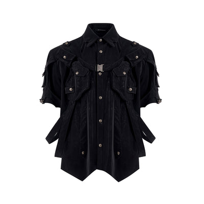 Chaqueta Bandage de Manga Corta para Hombre Dark Pioneer - Image 6