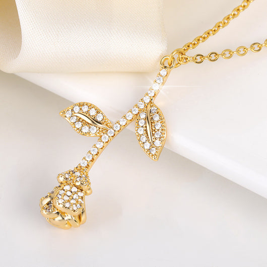 Aretes Vintage Flor de Rosa con Zirconia - Estilo Romántico y Personalidad - Image 5