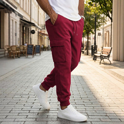 Pantalones de Trabajo Casual para Hombre con Múltiples Bolsillos y Cordón Ajustable - Image 11