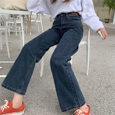 Jeans Retro de Cintura Alta y Pierna Ancha para Mujer - Image 5