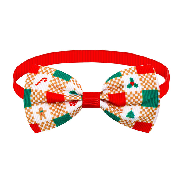 Moño Navideño a Cuadros para Perros y Gatos - Múltiples Colores - Image 6