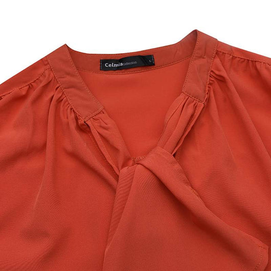 Blusa de Gasa Manga Larga para Mujer - Ideal para Otoño - Image 13