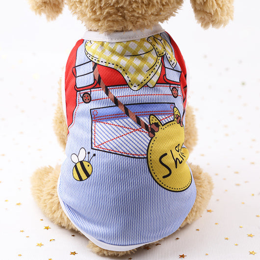 Ropa Fresca de Algodón para Mascotas - Diseño Ajustable Primavera Verano - Image 11