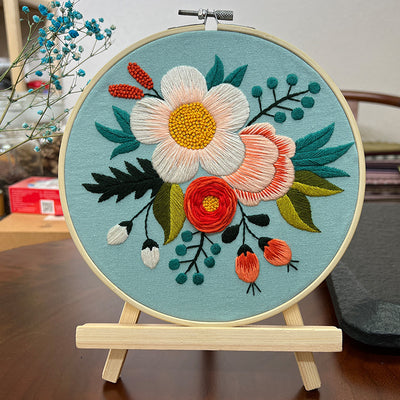 Kit de Costura para Cuadro Tridimensional con Flores Artesanales - Image 16