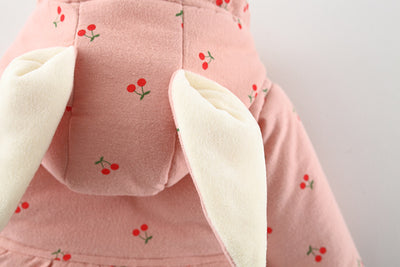Abrigo de Algodón Niña con Forro Polar Estampado Frutas y Bolsa Incluida - Image 14