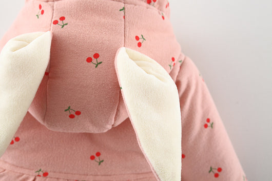 Abrigo de Algodón Niña con Forro Polar Estampado Frutas y Bolsa Incluida - Image 14