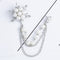 Broche Copo de Nieve en Aleación con Cadena