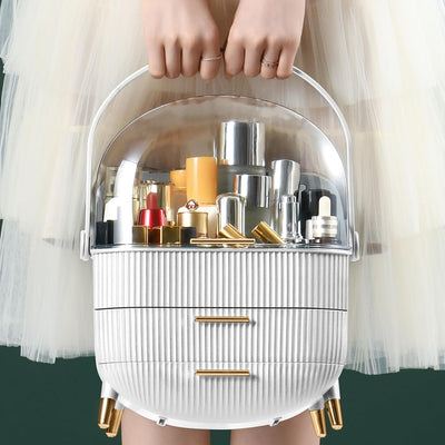 Organizador de Maquillaje y Skincare con 2 Cajones y Tapa Transparente - Image 8