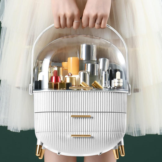 Organizador de Maquillaje y Skincare con 2 Cajones y Tapa Transparente - Image 8