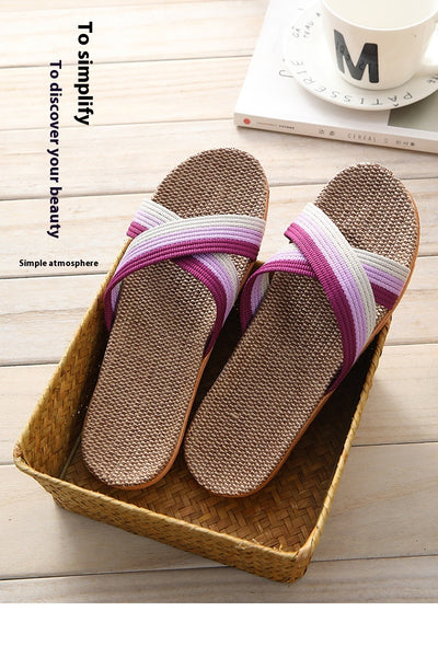 Pantuflas de Lino para Pareja - Cómodas para Casa con Suela Gruesa - Image 12