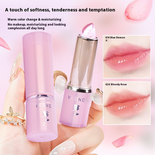 Labial Gel Cambia Color con Flores - Hidratación Duradera sin Transferencia - Image 3