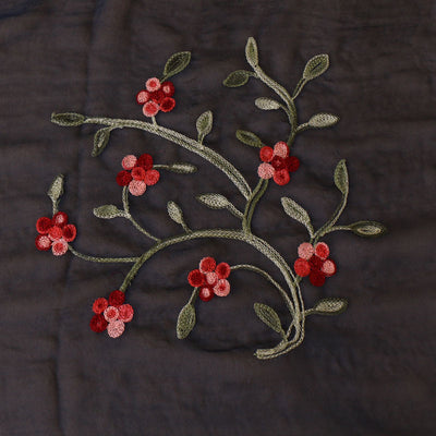Toalla de Playa Chiffón con Bordado Protector Solar Flor de Durazno Elegante - Image 26