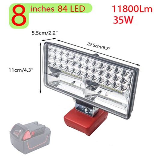 Linterna de Trabajo LED para Batería Milwaukee M18 - Iluminación Profesional Portátil - Image 6