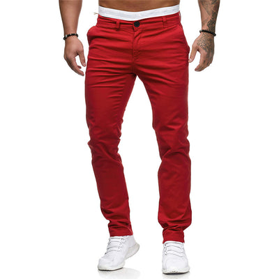 Pantalones Slim Fit de Color Liso - Image 16