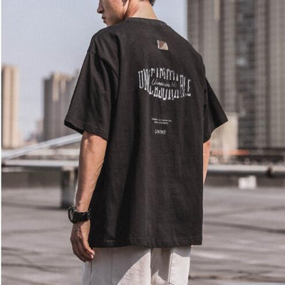 Playera Retro Estilo Hong Kong 100% Algodón Manga Corta para Hombre - Image 2