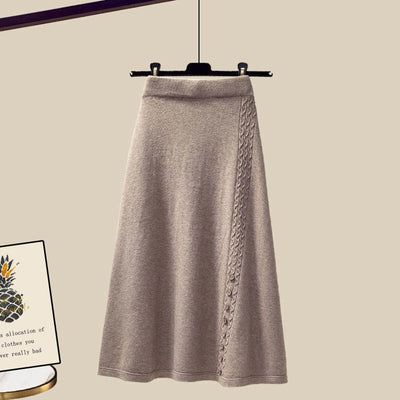 Conjunto de Falda y Suéter Elegante para Mujer Madura - Image 7
