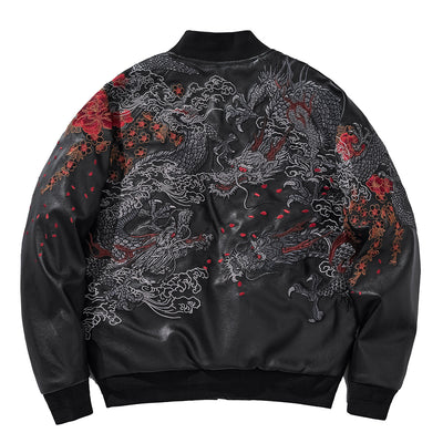 Chaqueta Acolchada de Algodón Grueso con Bordado de Dragón Chino - Image 5