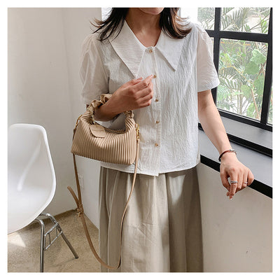 Bolsa Crossbody de Cuero PU con Pliegues Cloud - Elegante y Versátil - Image 19