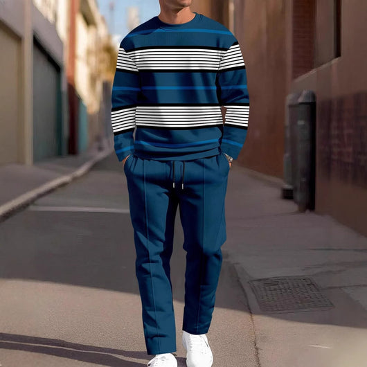 Conjunto de Sudadera y Pantalón Deportivo Hombre Estampado 3D Otoño - Image 19