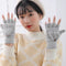 Guantes de Lana Convertibles con Mitones Ajustables para Hombre y Mujer