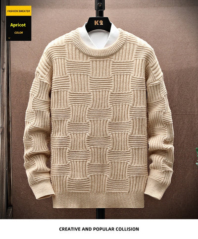 Suéter Básico Manga Larga Cuello Redondo para Hombre - Image 14