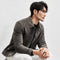 Chaqueta de Cuero Gamuza Genuina Premium para Hombre - Estilo Biker Otoño