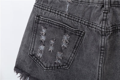 Shorts Vaqueros Holgados de Cintura Alta para Mujer - Image 11