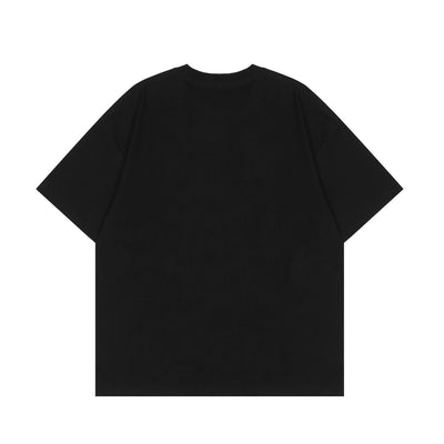Playera Holgada Estampado Robot Alienígena Tech para Hombre - Image 5