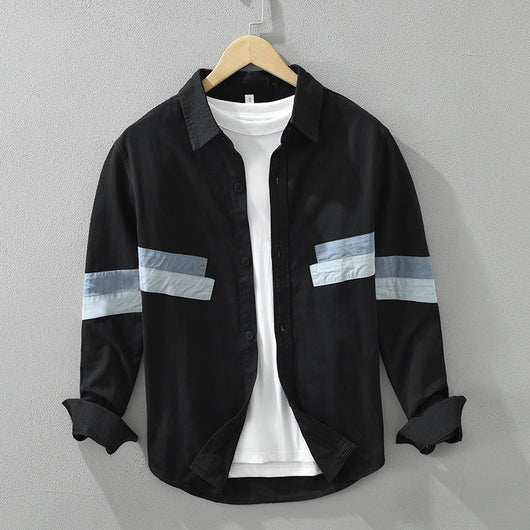 Camisa Suelta Artística Versátil para Hombre - Image 7