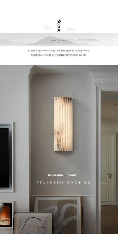 Lámpara de Pared Mármol Lujo Moderno para Habitación Hotel - Image 17