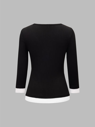 Camiseta Minimalista de Manga Larga para Mujer - Image 9